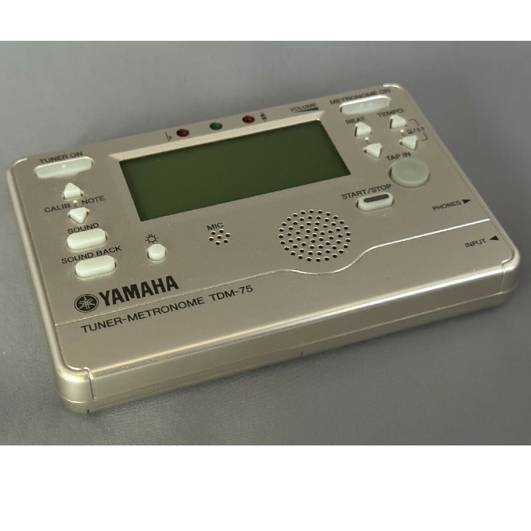 ヤマハ(ヤマハ)のヤマハ 電子チューナー/メトロノームTDM-75 楽器のレコーディング/PA機器(その他)の商品写真