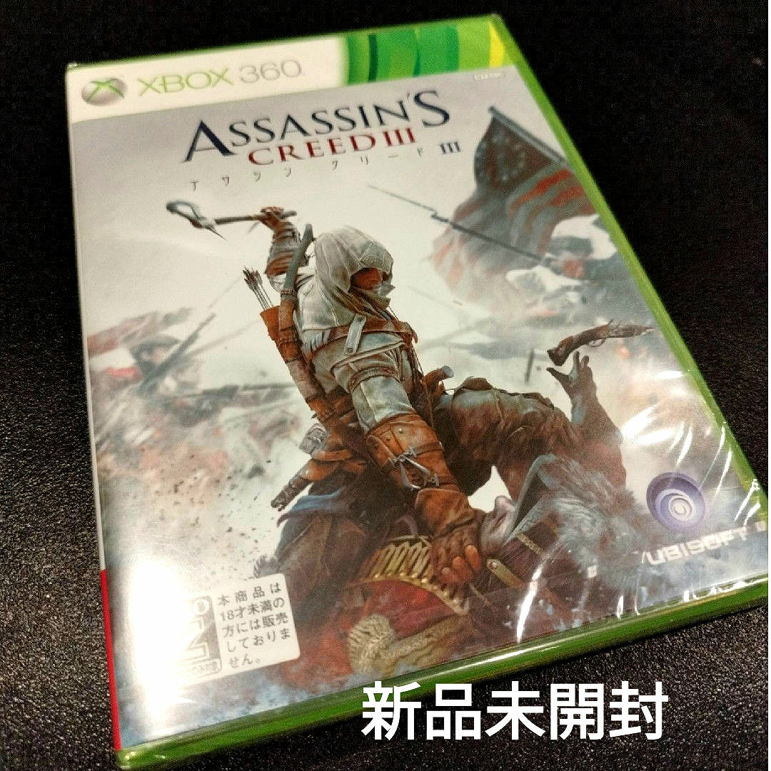 アサシン クリードIII xbox360 エンタメ/ホビーのゲームソフト/ゲーム機本体(家庭用ゲームソフト)の商品写真