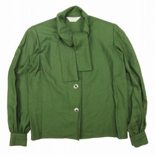 ジバンシィ(GIVENCHY)の80s 90s ジバンシィ ヴィンテージ ボウタイ ウール ブラウス 長袖 8(シャツ/ブラウス(長袖/七分))