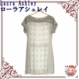 ローラアシュレイ(LAURA ASHLEY)のLaura Ashley ローラアシュレイ ひざ丈ワンピース ワンピース 半袖(ひざ丈ワンピース)