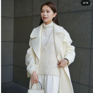 laubeblanc Fringe Tweed Vest White(ベスト/ジレ)