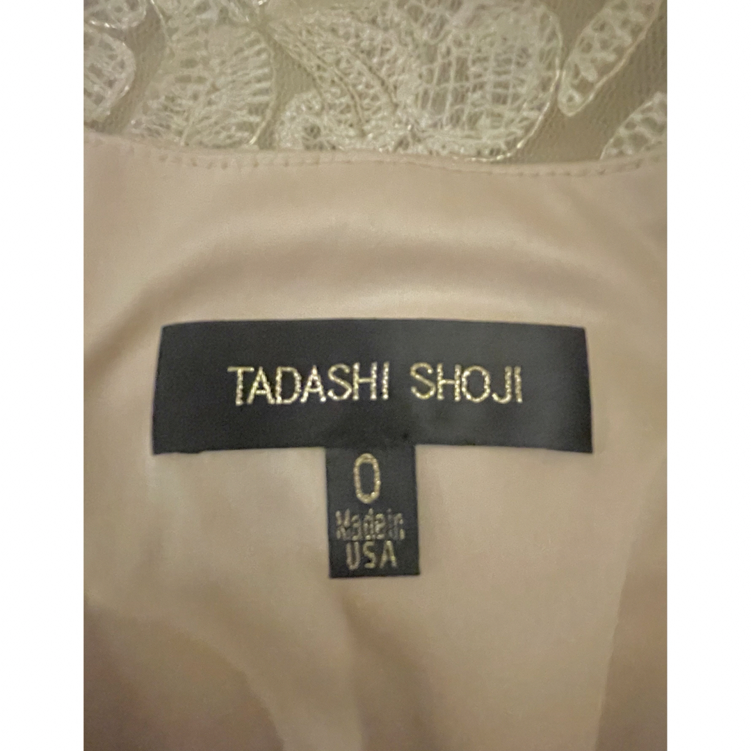 TADASHI SHOJI(タダシショウジ)のTADASHI SHOJI シンメトリーレース フレアーワンピース レディースのフォーマル/ドレス(ミディアムドレス)の商品写真