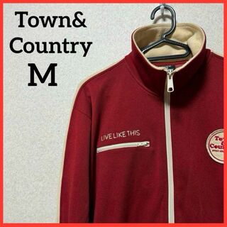タウンアンドカントリー(Town & Country)の【希少】Town&Country トラックジャケット ジャージ ブルゾン 刺繍(ブルゾン)