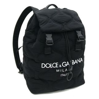 ドルチェアンドガッバーナ(DOLCE&GABBANA)の ドルチェ&ガッバーナ バックパック ブラック ナイロン(リュック/バックパック)