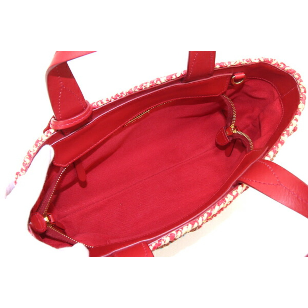 miumiu(ミュウミュウ)の ミュウミュウ 2WAYハンドバッグ 5BA183 レッド レディースのバッグ(ショルダーバッグ)の商品写真