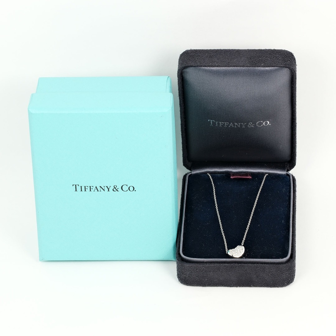 Tiffany & Co.(ティファニー)の【TIFFANY&Co.】ティファニー ビーン Pt950プラチナ×パヴェ ダイヤモンド 約4.11g レディース ネックレス レディースのアクセサリー(ネックレス)の商品写真