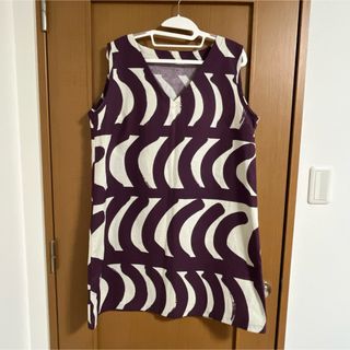 マリメッコ(marimekko)のマリメッコ　ハンドメイド　チュニック　ワンピース　大きい(チュニック)