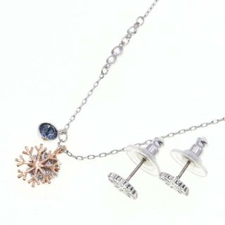 スワロフスキー(SWAROVSKI)の スワロフスキー ネックレス＆ピアス セット デュオ 中古(ネックレス)