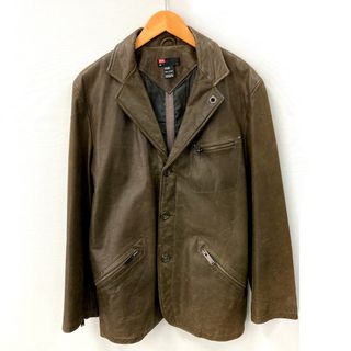 ディーゼル(DIESEL)の☆☆DIESEL ディーゼル レザージャケット サイズ L メンズ 25594 オリーブ(レザージャケット)