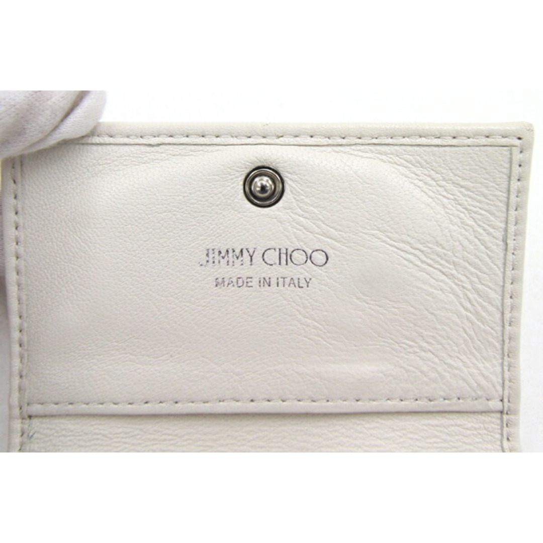 JIMMY CHOO(ジミーチュウ)の ジミーチュウ 名刺入れ スターエンボス オフホワイト 白 レディースのファッション小物(名刺入れ/定期入れ)の商品写真