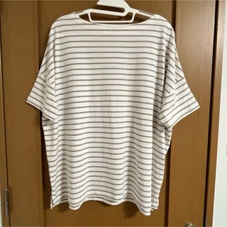 エニィファム(anyFAM)のエニィファム　ボーダー　Tシャツ　フリーサイズ　used(Tシャツ(半袖/袖なし))