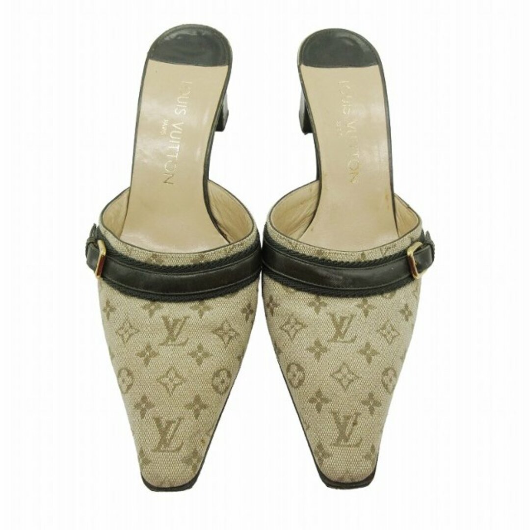 LOUIS VUITTON(ルイヴィトン)の2001年製 ルイヴィトン モノグラムミニ キャンバス ミュール サンダル ♪3 レディースの靴/シューズ(ミュール)の商品写真