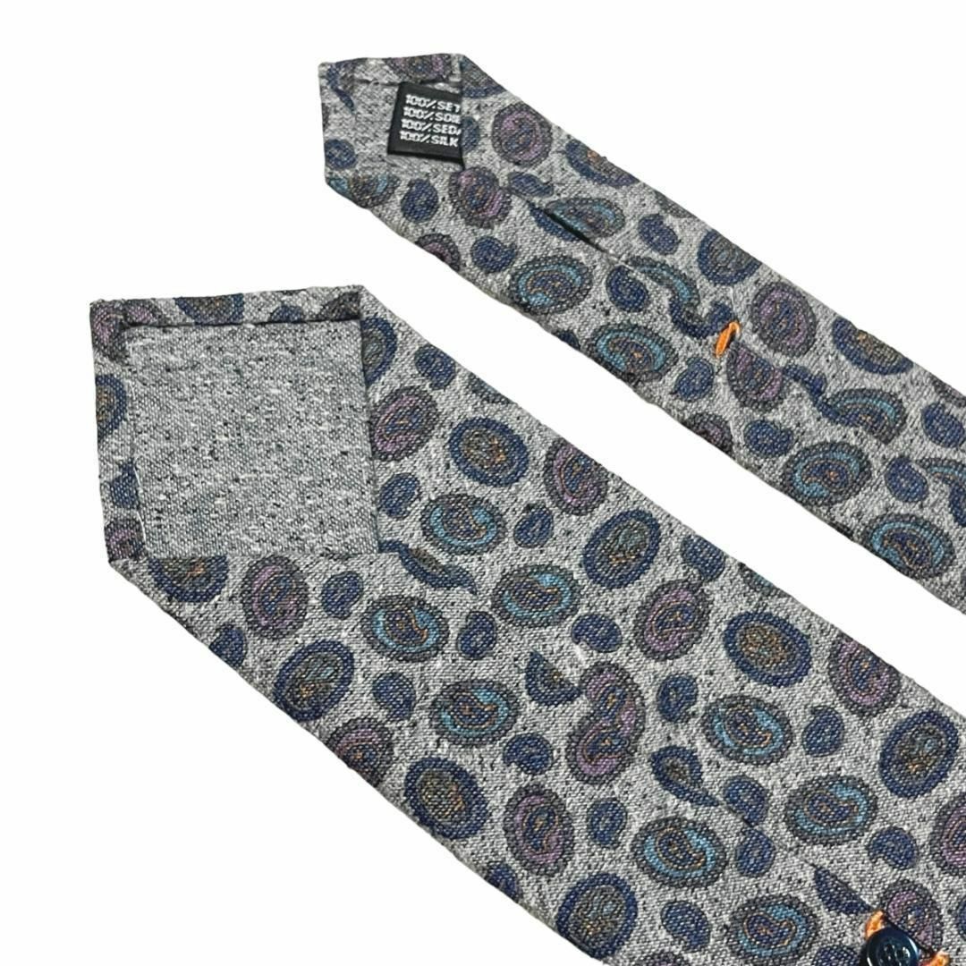 TIE YOUR TIE(タイユアタイ)の【新品◆定価39600円】ジュストビスポーク シルク ネクタイ ペイズリーグレー メンズのファッション小物(ネクタイ)の商品写真