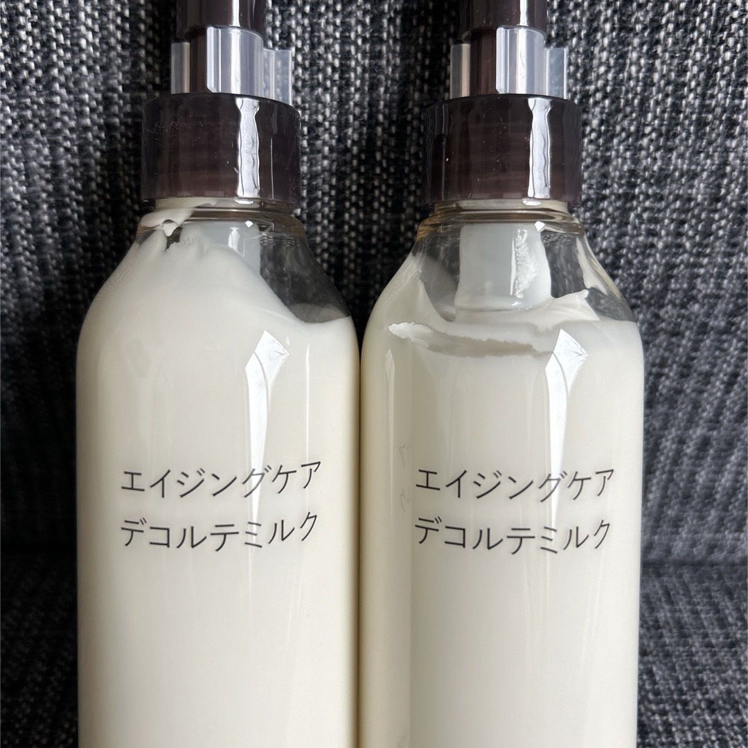 MUJI (無印良品)(ムジルシリョウヒン)の無印良品 エイジングケア デコルテミルク 200ml 2本セット 未使用品 コスメ/美容のスキンケア/基礎化粧品(乳液/ミルク)の商品写真