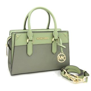 マイケルコース(Michael Kors)の マイケルコース 2WAY ハンドバッグ グリーン レザー(ショルダーバッグ)