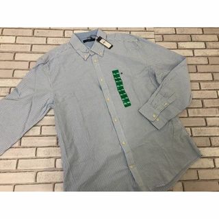 トミーヒルフィガー(TOMMY HILFIGER)の45）トミーヒルフィガー メンズ  長袖シャツ  ストライプ  XLサイズ(シャツ)