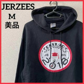 ジャージーズ(JERZEES)の【希少】JERZEES 長袖パーカー プリントパーカー 男女兼用 裏起毛 刺繍(パーカー)