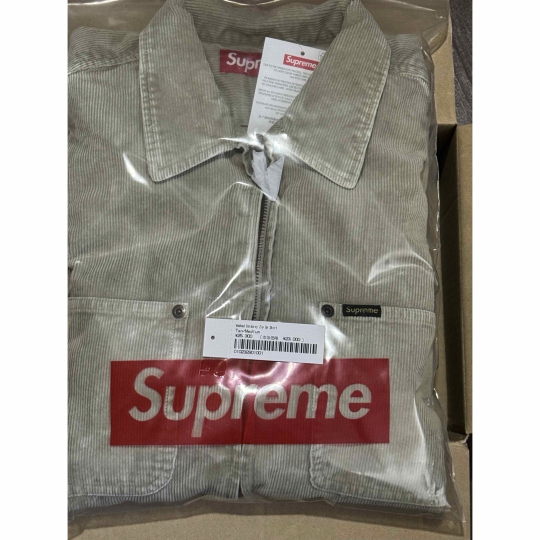 Supreme(シュプリーム)のsupreme washed corduroy zip up shirt M メンズのトップス(シャツ)の商品写真