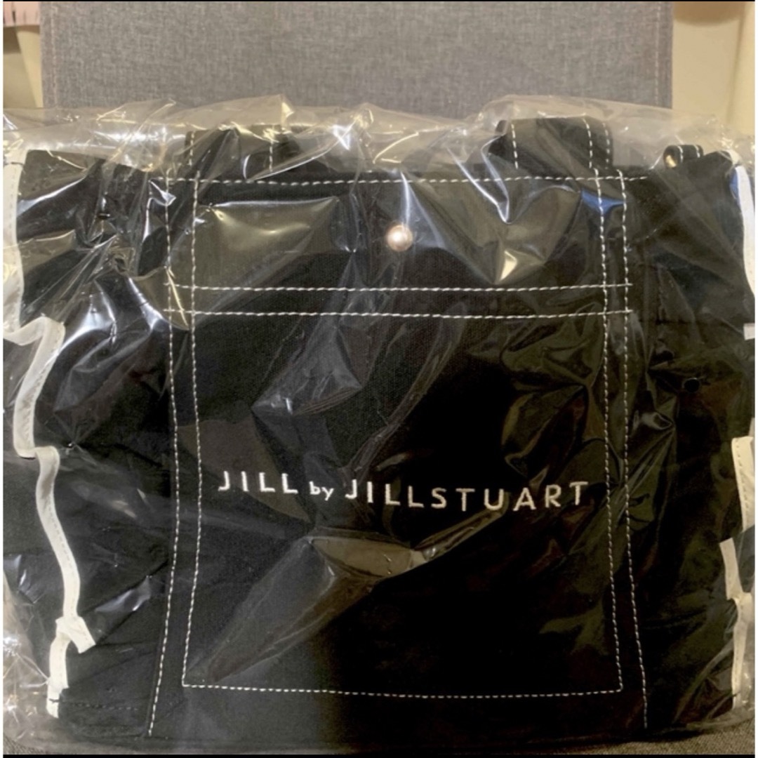 JILL by JILLSTUART(ジルバイジルスチュアート)の新品　ジルバイジルスチュアート フリルトートバッグ　ブラック 小 レディースのバッグ(トートバッグ)の商品写真