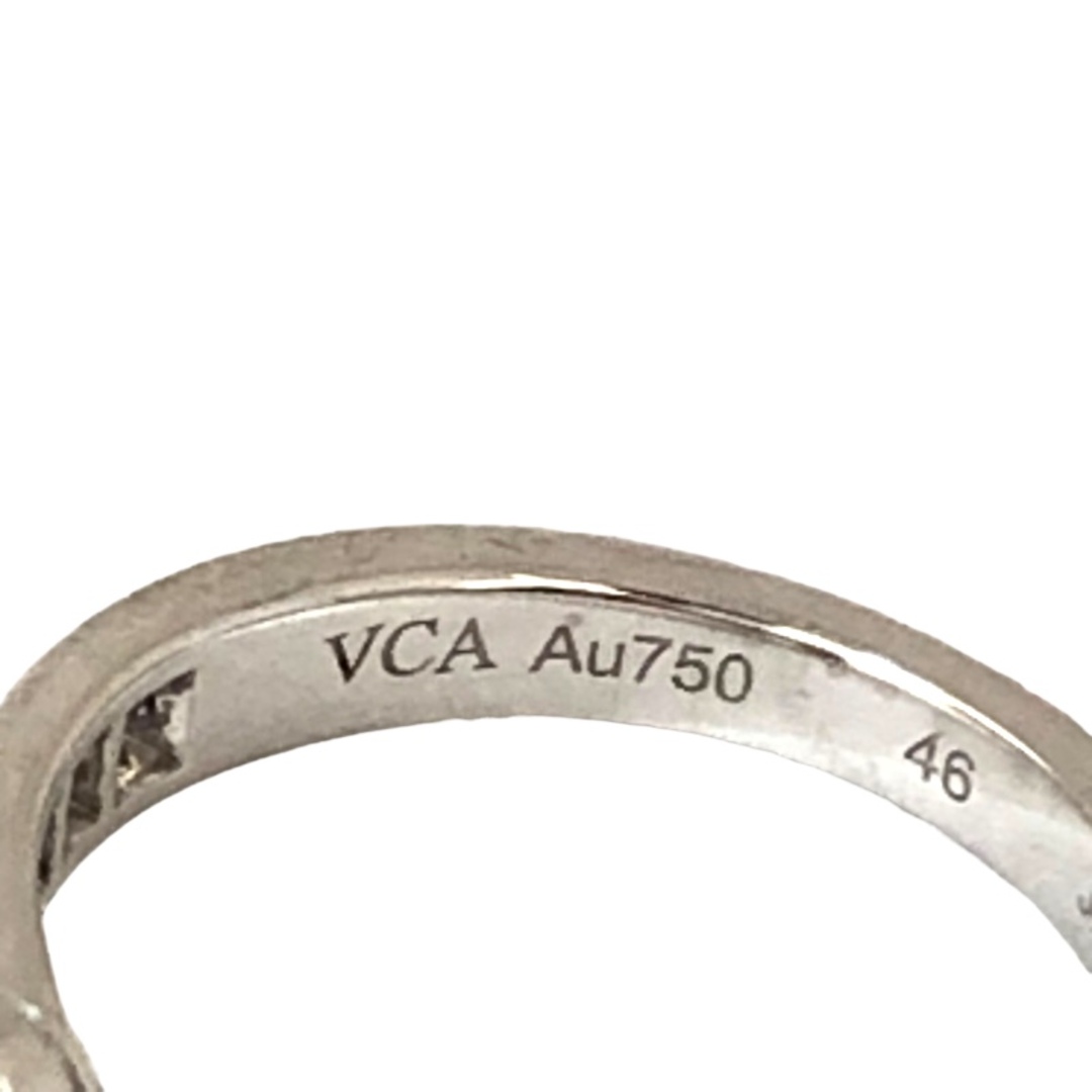 Van Cleef & Arpels(ヴァンクリーフアンドアーペル)の　ヴァンクリーフ＆アーペル Van Cleef & Arpels ソクラテス 1フラワーダイヤリング 750WG K18ホワイトゴールド ジュエリー レディースのアクセサリー(リング(指輪))の商品写真