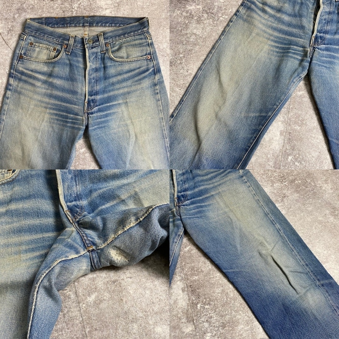 Levi's(リーバイス)の80's LEVI'S 501 デニムパンツ 赤耳 W32程 刻印555 バレンシア工場 USA製 スモールe ヴィンテージ 288U メンズのパンツ(デニム/ジーンズ)の商品写真