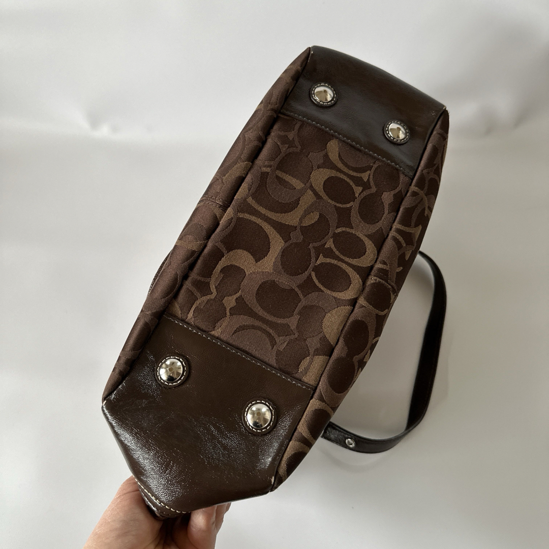 COACH(コーチ)のコーチ　coach トートバッグ　ショルダーバッグ　ブラウン系 レディースのバッグ(トートバッグ)の商品写真