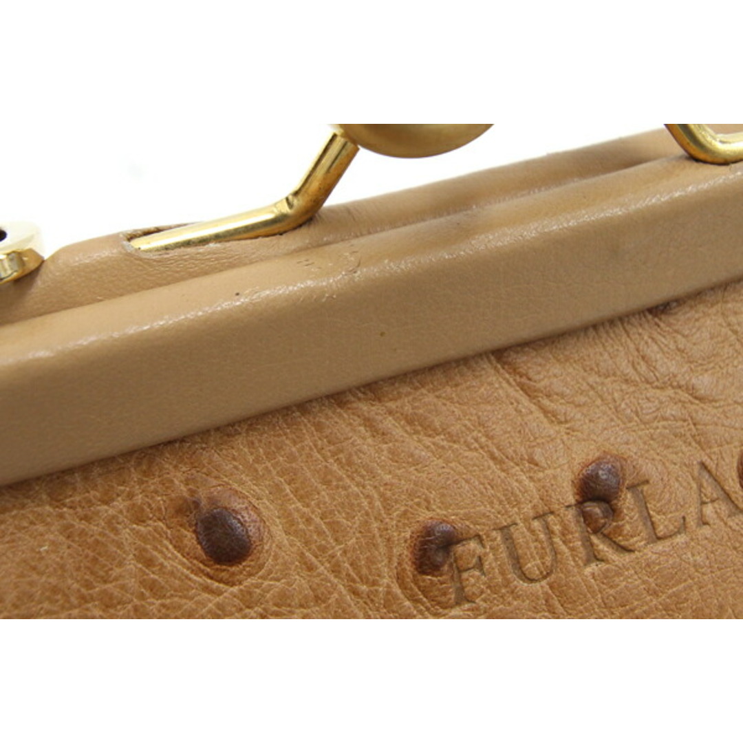 Furla(フルラ)の フルラ ハンドバッグ ライトブラウン レザー 中古 茶 レディースのバッグ(ハンドバッグ)の商品写真