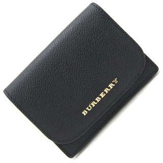 バーバリー(BURBERRY)の バーバリー 名刺入れ ブラック レザー 中古 ビジネス(名刺入れ/定期入れ)