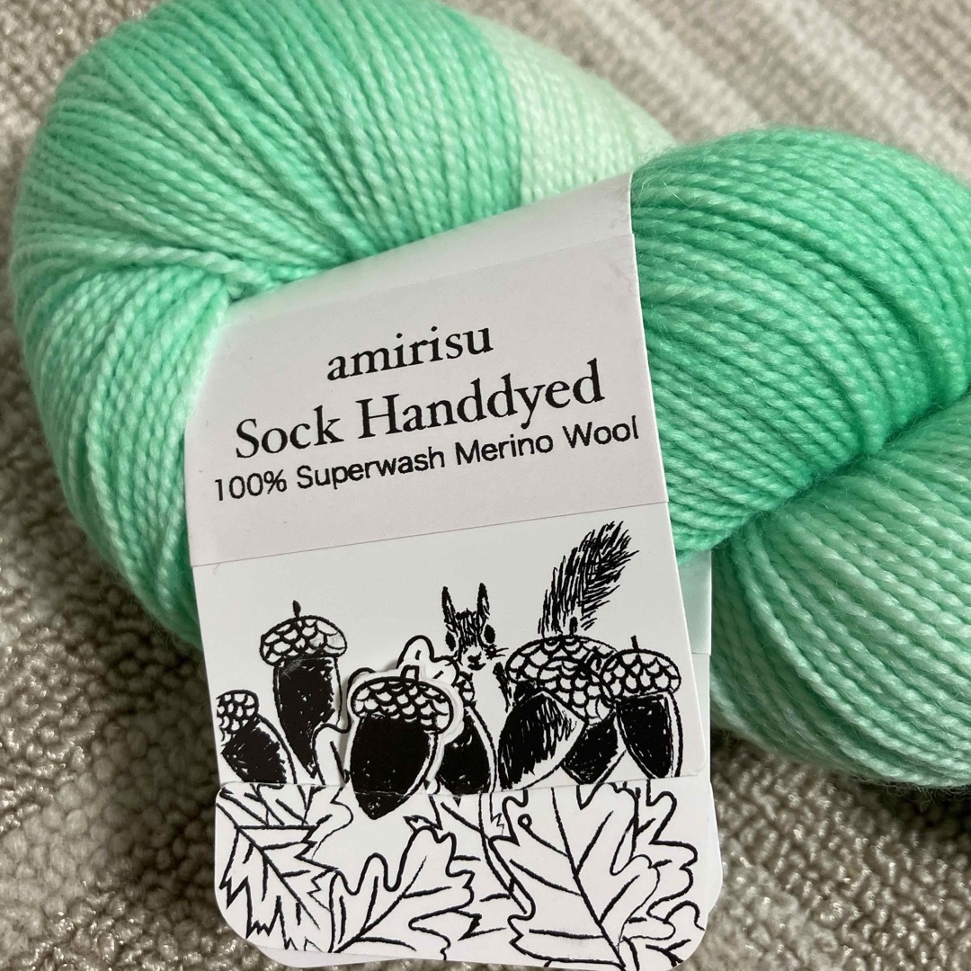 amirisu Sock Handdyed ハンドメイドの素材/材料(生地/糸)の商品写真