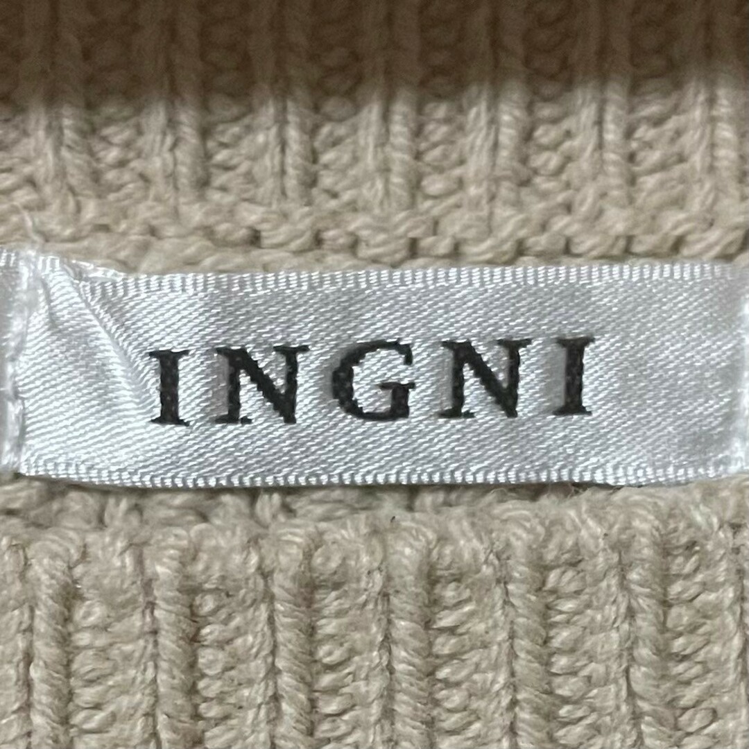 INGNI(イング)の【INGNI】サイドリボン ケーブルニットベスト レディースのトップス(ベスト/ジレ)の商品写真