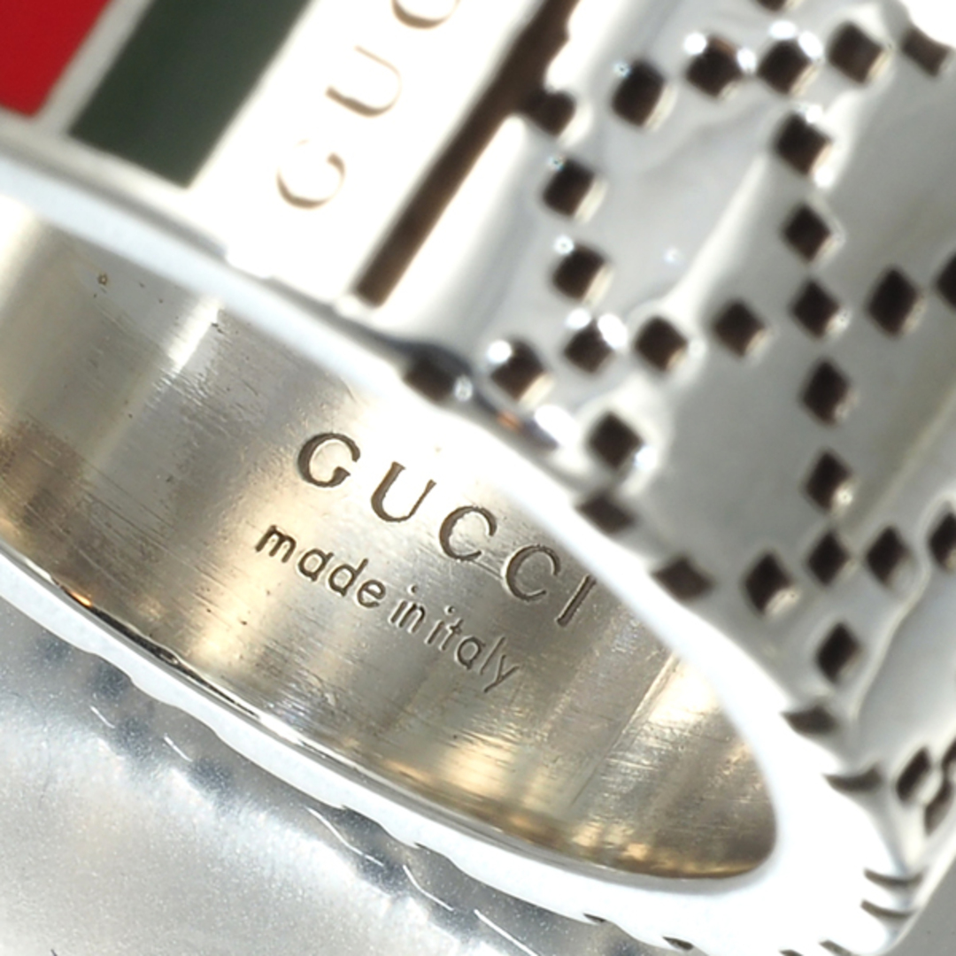 Gucci(グッチ)のグッチ リング シェリーライン  10号 シルバー925/エナメル  レディースのアクセサリー(リング(指輪))の商品写真