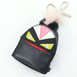 フェンディ(FENDI)の フェンディ バッグチャーム バッグバグズ モンスター 黒(リュック/バックパック)