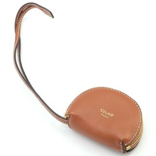 セリーヌ(celine)の セリーヌ バッグチャーム ブラウン レザー 中古 ロゴ(コインケース)