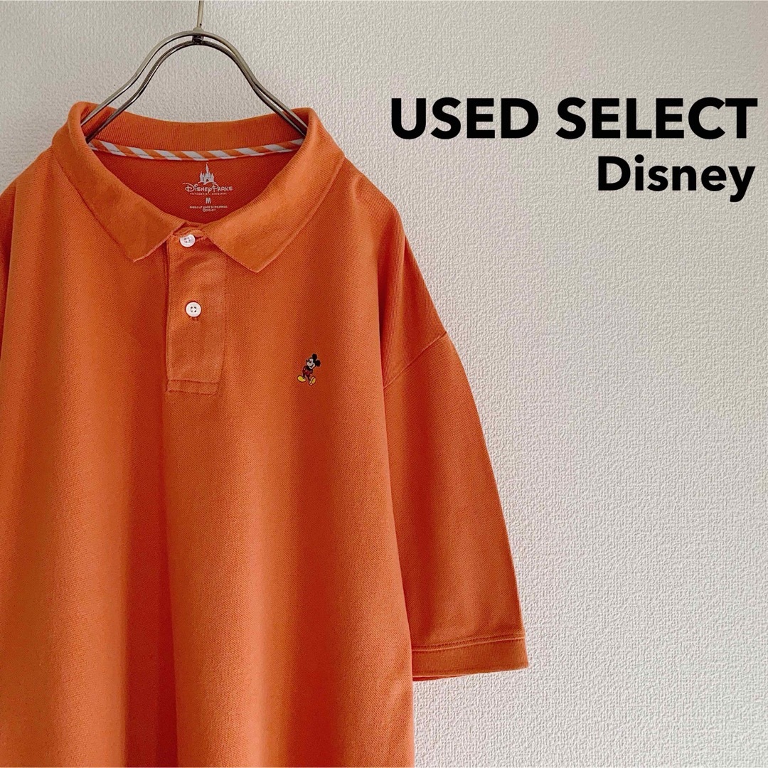 Disney(ディズニー)の古着 “Disney” Polo Shirt / ミッキー ワンポイント刺繍 メンズのトップス(ポロシャツ)の商品写真