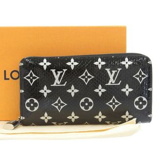 ルイヴィトン(LOUIS VUITTON)の【本物保証】 箱・布袋付 超美品 ルイヴィトン LOUIS VUITTON モノグラム エキゾチック ジッピーウォレット 長財布 ヘビ パイソン N96955(財布)