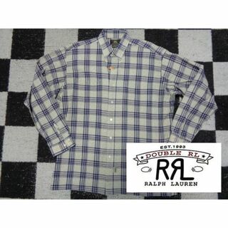 RRL - RRL ダブルアールエル ラルフローレン チェック コットン シャツ 