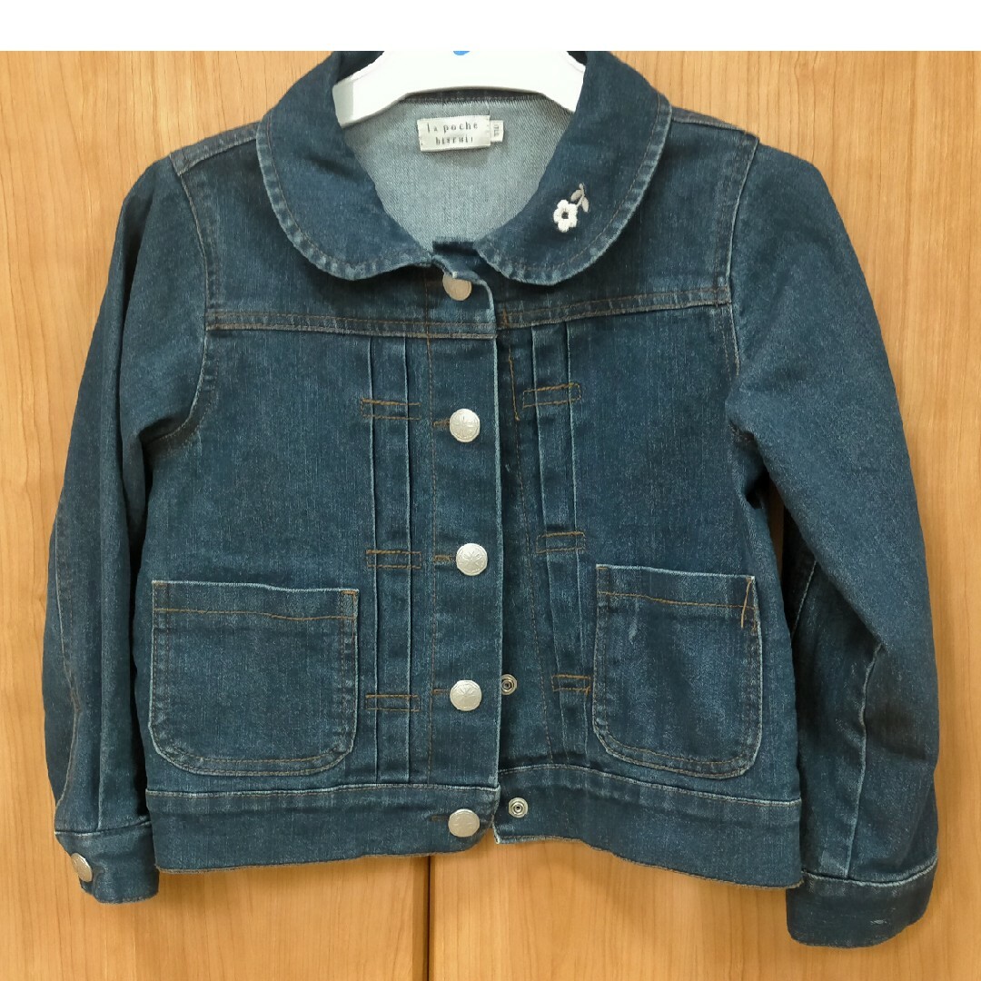 kidsジーンズジャケット（110cm） キッズ/ベビー/マタニティのキッズ服女の子用(90cm~)(ジャケット/上着)の商品写真