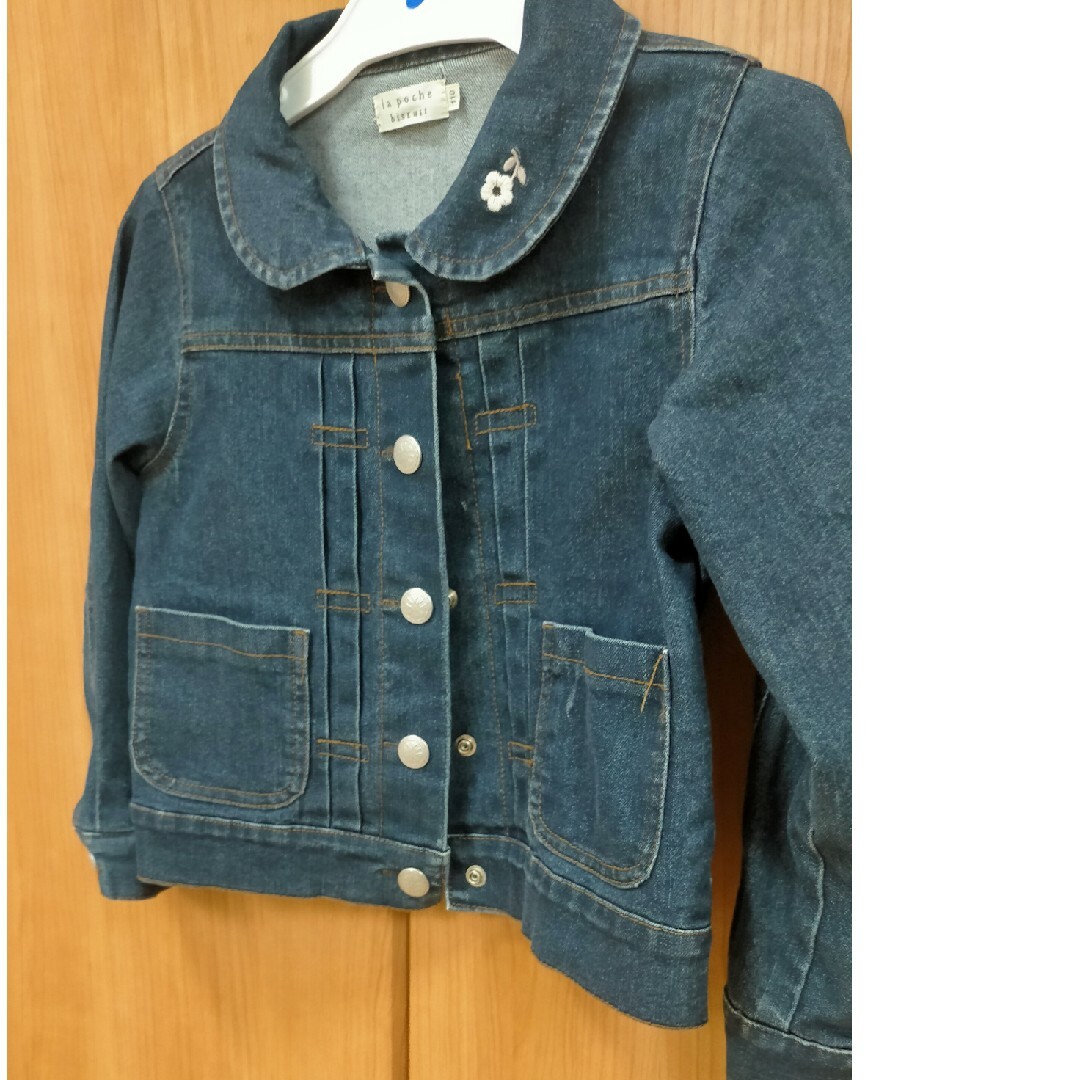 kidsジーンズジャケット（110cm） キッズ/ベビー/マタニティのキッズ服女の子用(90cm~)(ジャケット/上着)の商品写真