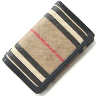 バーバリー(BURBERRY)の バーバリー 三つ折り財布 8027294 ベージュ 中古(財布)