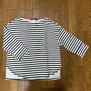 ザラ(ZARA)のZARA ボーダー 7分丈 トップス M(カットソー(長袖/七分))