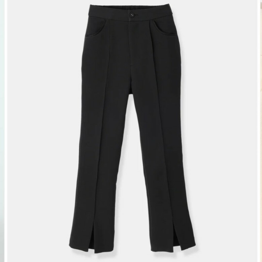 laubeblanc  Center Slit Pants Black レディースのパンツ(カジュアルパンツ)の商品写真