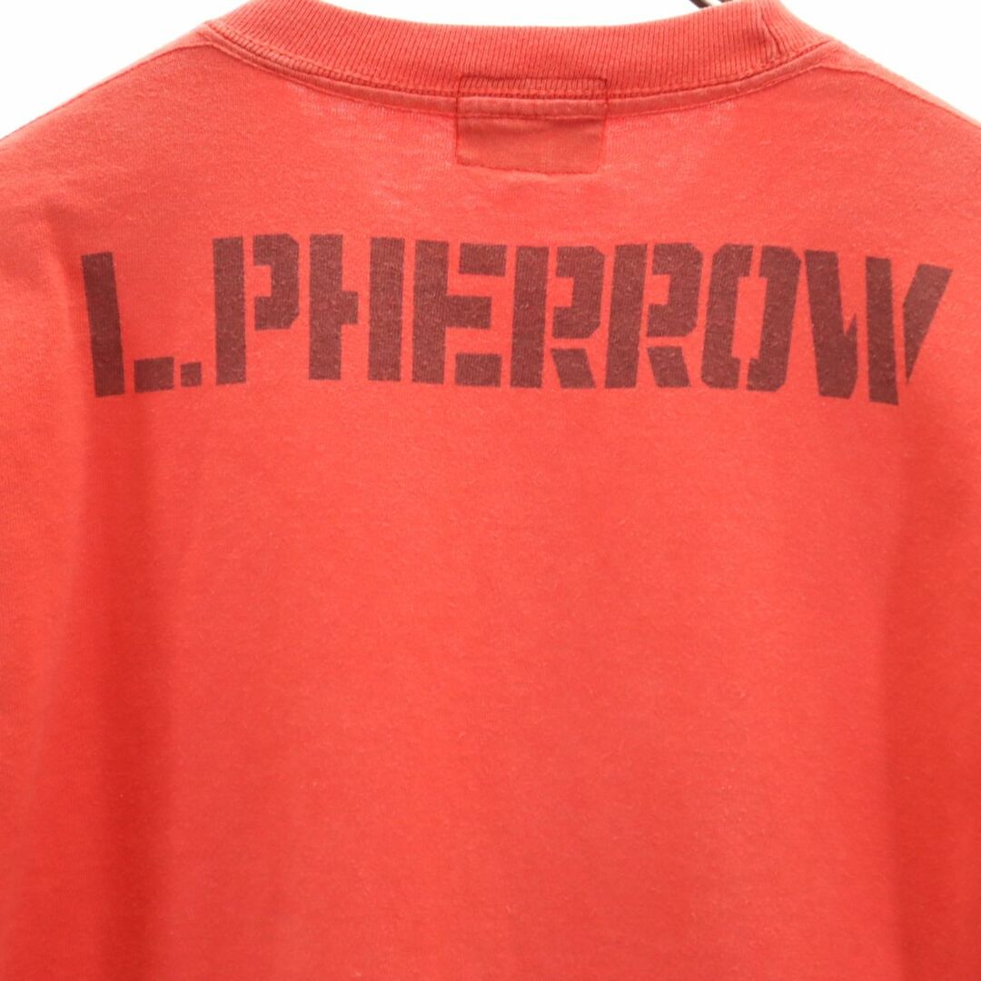 PHERROW'S(フェローズ)のフェローズ 日本製 プリント 半袖 Tシャツ ME オレンジ Pherrow's メンズ 古着 【240327】 メール便可 メンズのトップス(Tシャツ/カットソー(半袖/袖なし))の商品写真