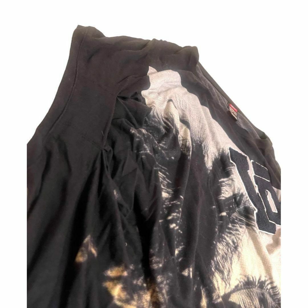 DOUBLE STANDARD CLOTHING(ダブルスタンダードクロージング)の希少✴︎ダブルスタンダード★変形　ノースリーブ　カットソー　プリント　ワッペン レディースのトップス(Tシャツ(半袖/袖なし))の商品写真