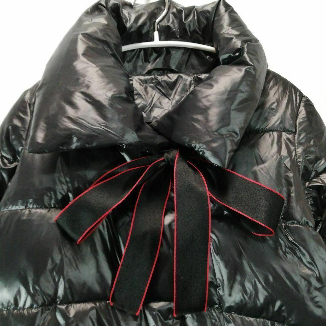 ジャケット　ジャンパー　ショート丈　リボン　アウター　ブルゾン　レディース　M レディースのジャケット/アウター(ブルゾン)の商品写真