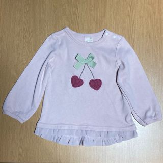 プティマイン(petit main)のプティマイン★さくらんぼ★トップス★ピンク★90cm(Tシャツ/カットソー)