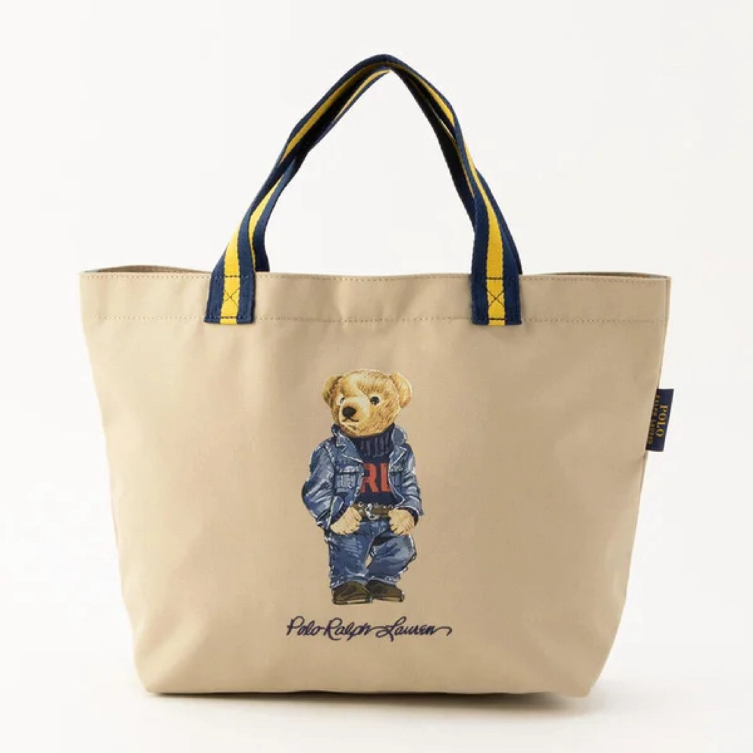 POLO RALPH LAUREN(ポロラルフローレン)のポロベア　ポーチ付き　トートバッグ　ベージュ　newデザイン レディースのバッグ(トートバッグ)の商品写真