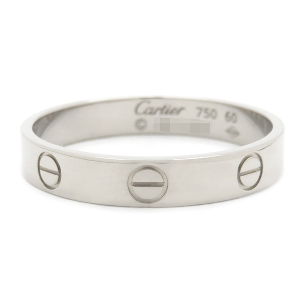 Cartier(カルティエ)のカルティエ Cartier リング 指輪 ミニ ラブリング K18WG ホワイトゴールド #60(JP20) Au750 18金  B4085256【中古】 メンズのアクセサリー(リング(指輪))の商品写真