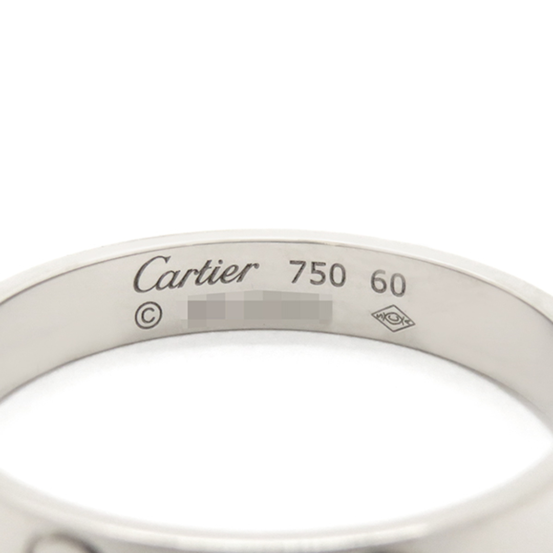 Cartier(カルティエ)のカルティエ Cartier リング 指輪 ミニ ラブリング K18WG ホワイトゴールド #60(JP20) Au750 18金  B4085256【中古】 メンズのアクセサリー(リング(指輪))の商品写真