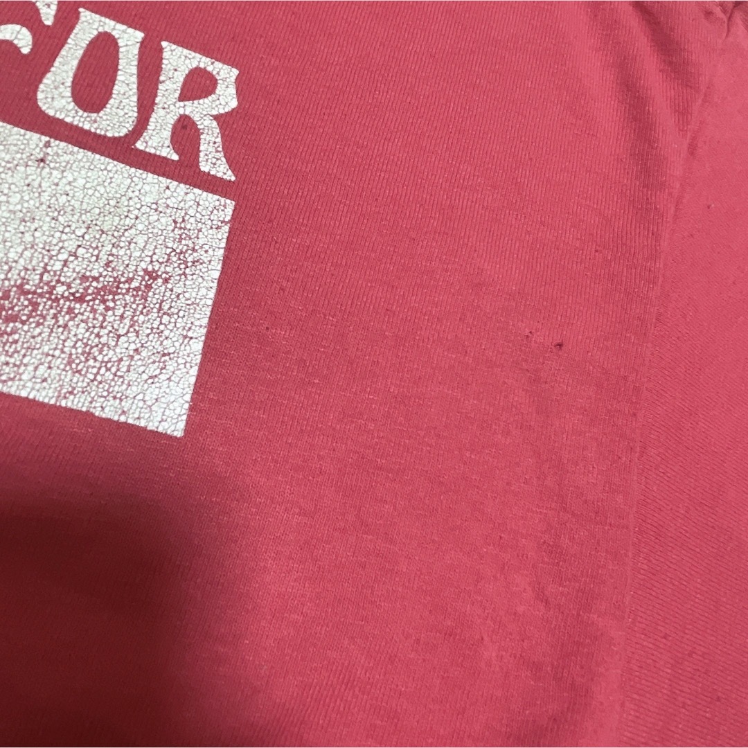 GILDAN(ギルタン)のUSA古着　GILDAN　Tシャツ　L　ピンク　カレッジロゴ　プリント　ドライ メンズのトップス(Tシャツ/カットソー(半袖/袖なし))の商品写真
