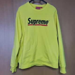 シュプリーム(Supreme)のSupreme Underline Crewneck "Yellow"(スウェット)